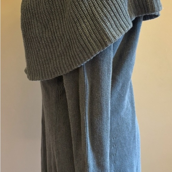 Peruvian Connection Blue Tunic with Draped Collar, made from 100% Pima Cotton - Picture 2 of 5